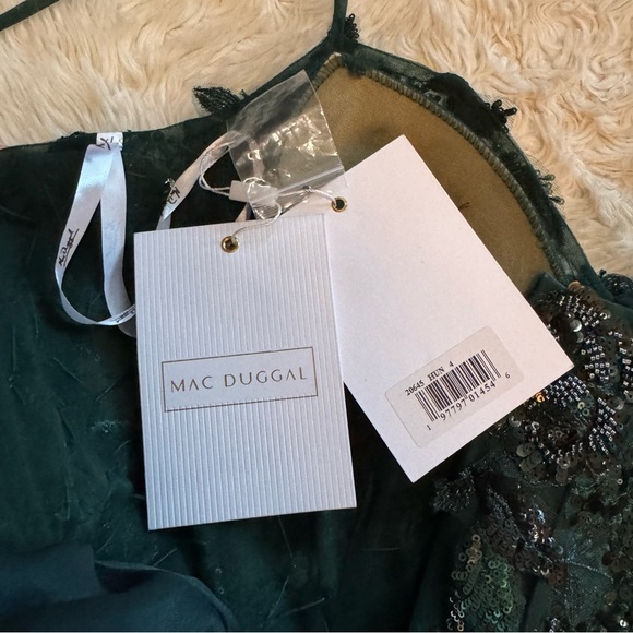 NWT Mac Duggal Beaded Bodice Tiered Tulle Mini Dress - Size  4 - Picture 8 of 8